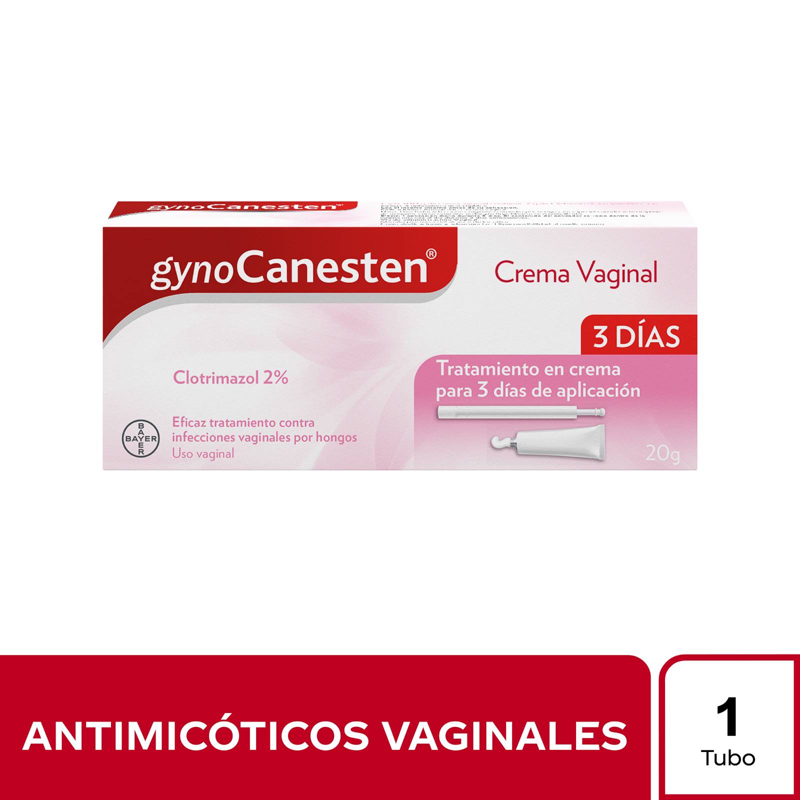 Gynocanesten Crema vaginal 20 g – Clotrimazol