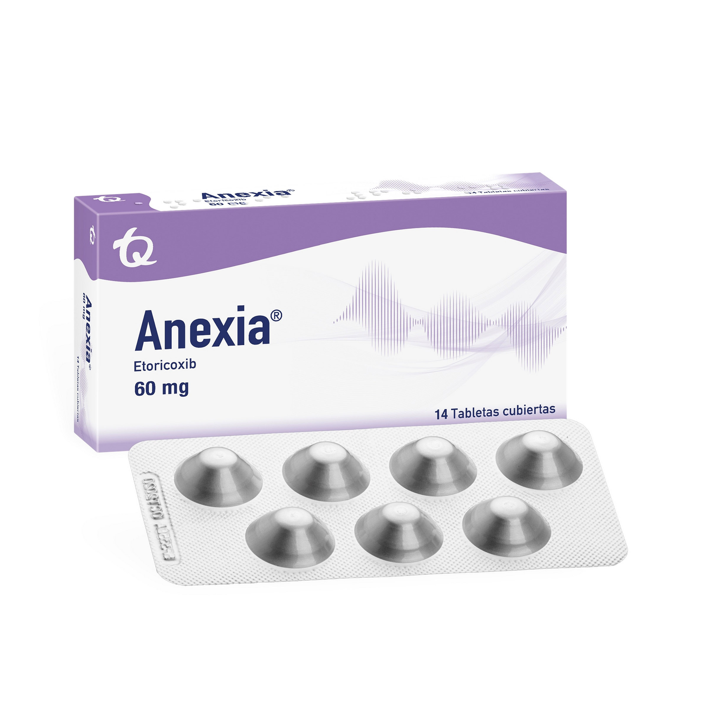 Anexia 60 mg Etoricoxib 14 tabletas
