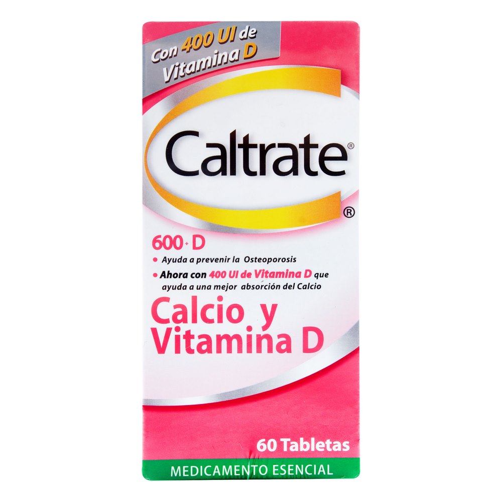 Caltrate D 600 mg/400 UI – 60 tabletas