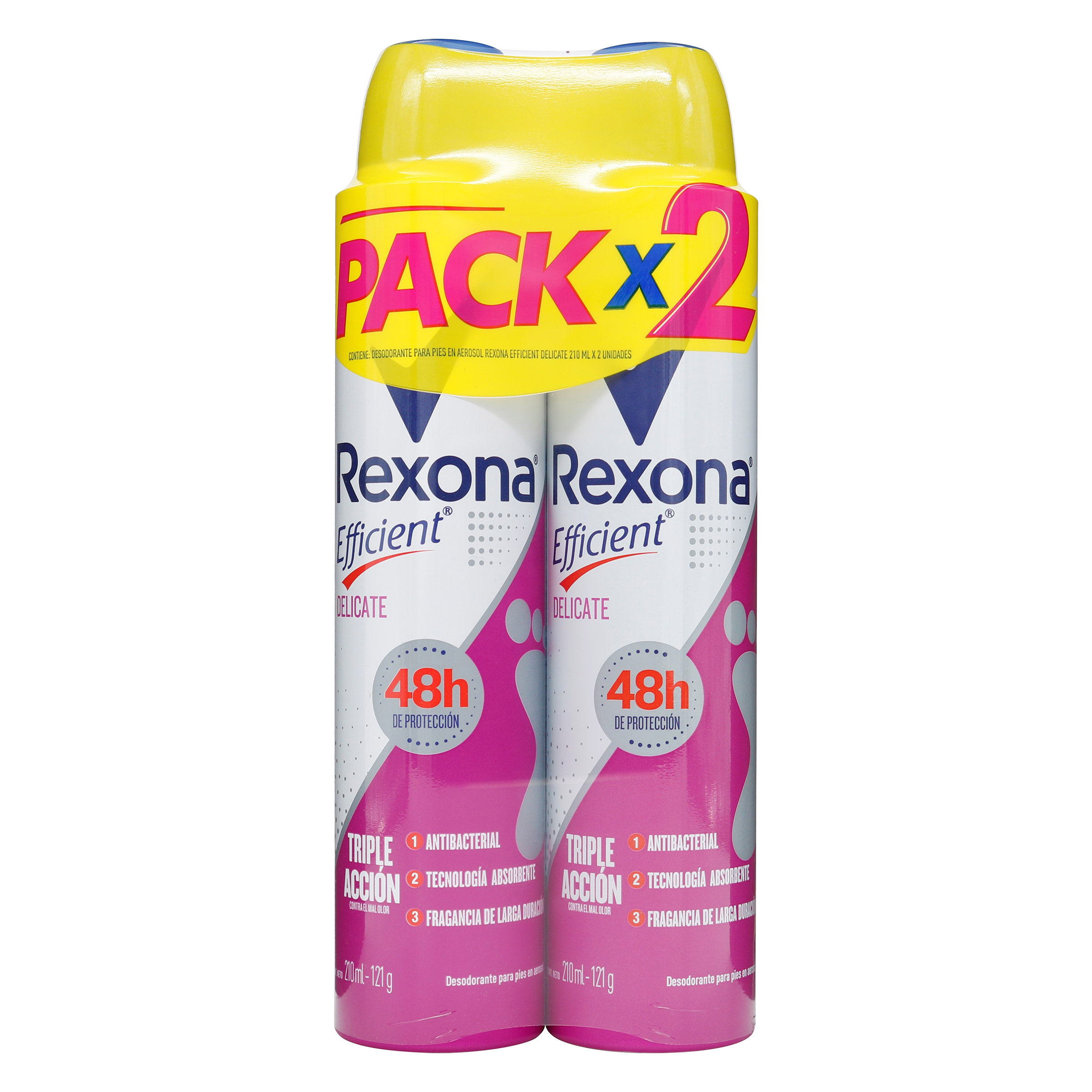 Rexona Efficient Delicate - Desodorante en spray 210 ml