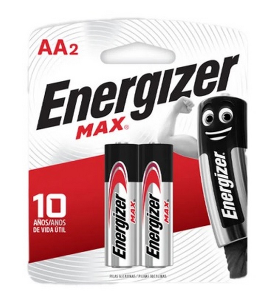 Pilas AA Energizer Max Alcalinas – 2 Unidades