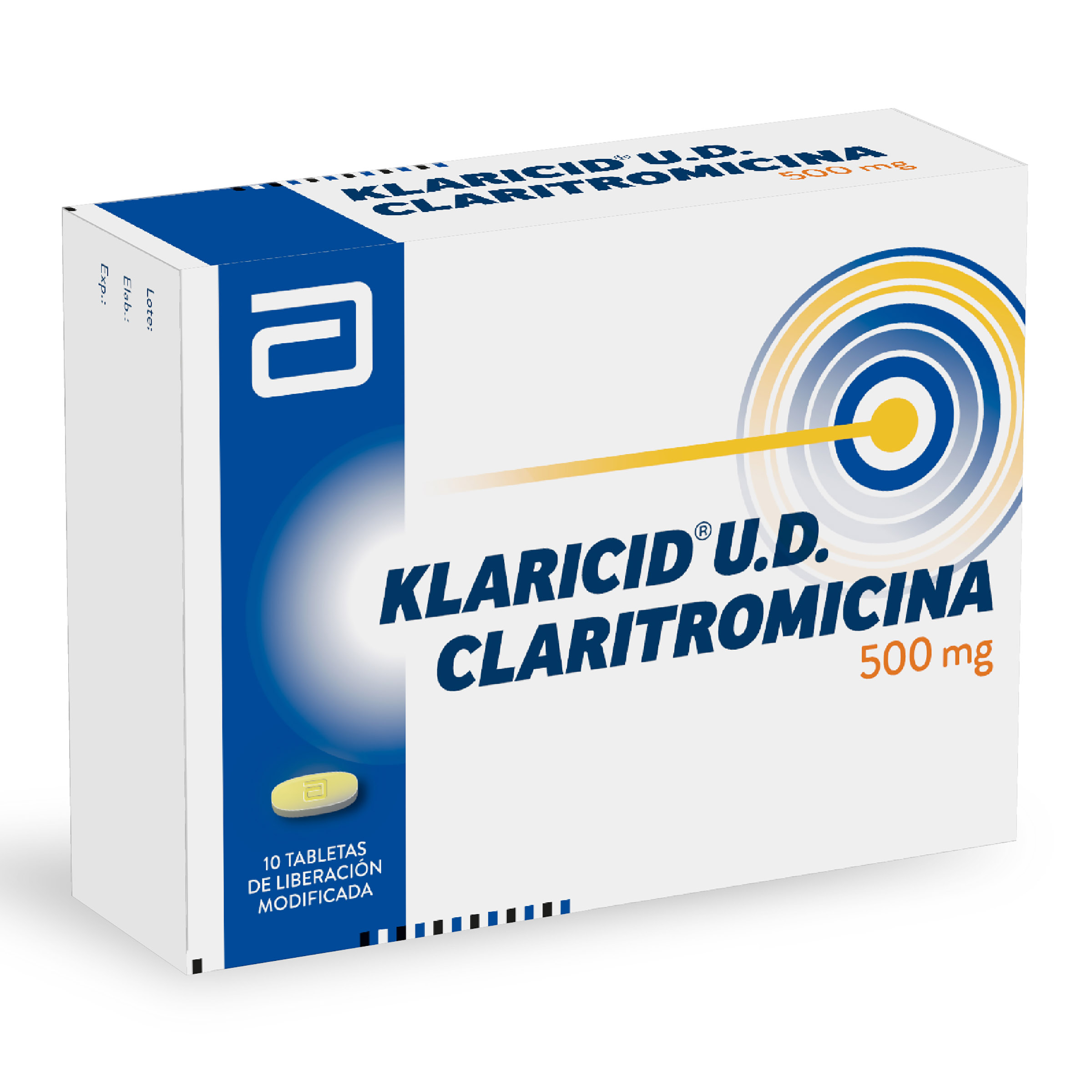 Klaricid UD 500 mg – 10 tabletas