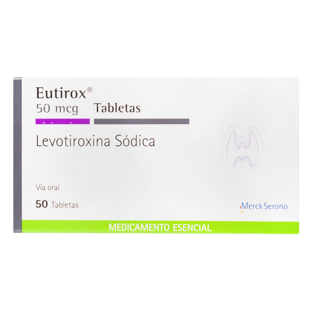Levotiroxina Sódica 50 mcg - EUTIROX (50 tabletas)