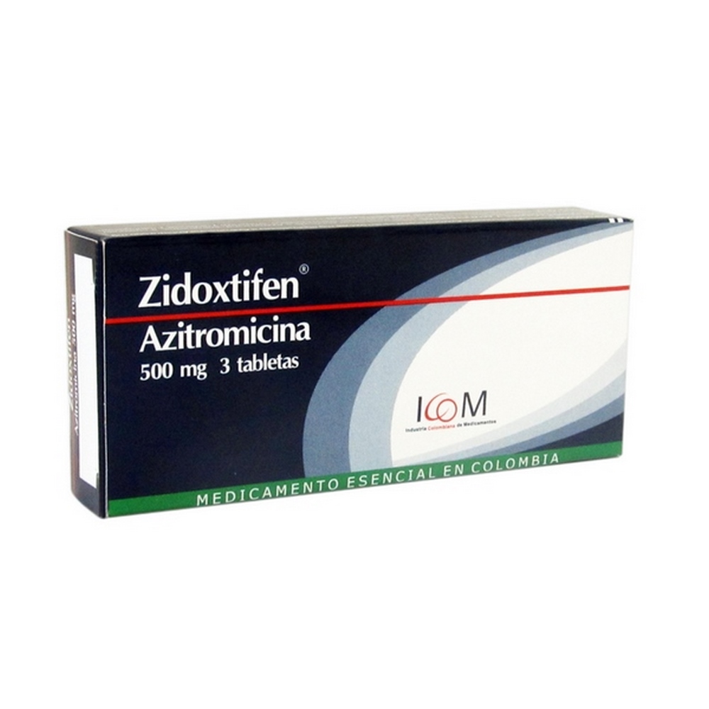 Azitromicina 500 mg  - 3 tabletas | ICOM