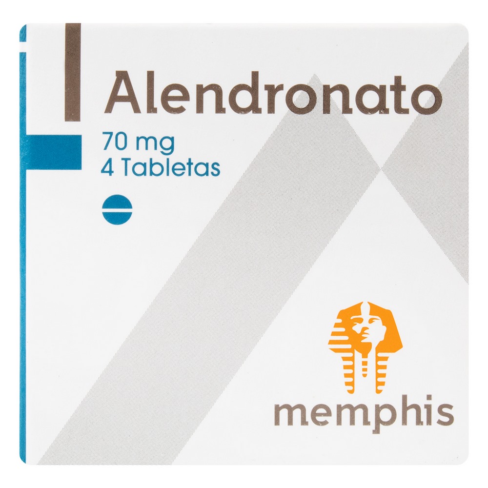 Alendronato sodio 70 mg - 4 tabletas (Memphis Products)